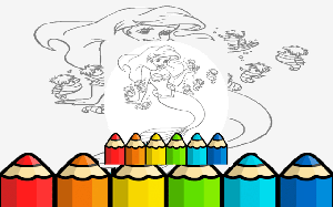 Kid Mermaids Coloring Game Online