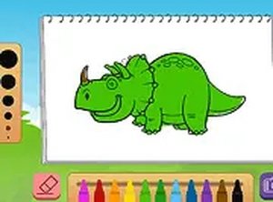Coloring Book Dinosaurs Online Game