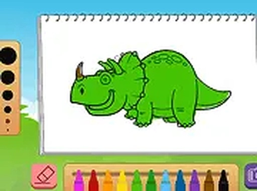 Coloring Book Dinosaurs Online Game