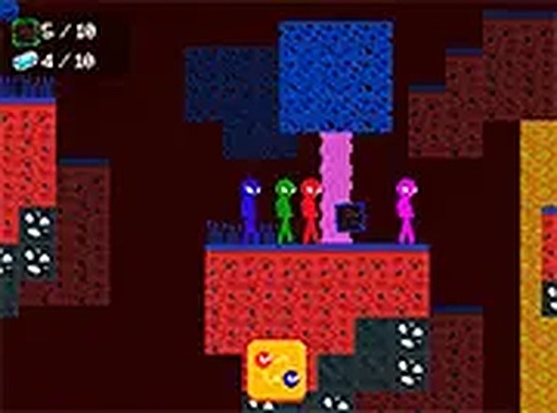 Stickman Brothers: Nether Parkour - Co-op Adventure Game