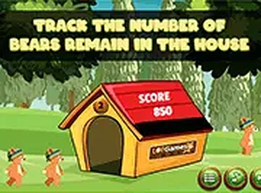 Bear Home Math Puzzle Game Online