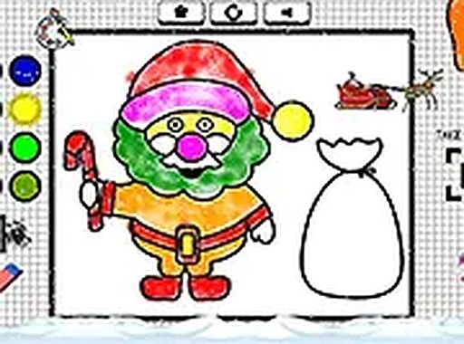 Easy Coloring Santa Claus Online Game